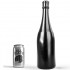 Fallo anale a forma di bottiglia All Black 34,5 x 9,5 cm. - 1