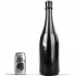 Fallo anale a forma di bottiglia All Black 39 x 11 cm. - 0