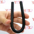 Sonda dilatatore uretra flessibile in silicone nero 24 x 1 cm. - 0