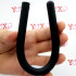 Sonda dilatatore uretra flessibile in silicone nero 24 x 1,2 cm. - 0