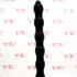 Sonda dilatatore uretra flessibile in silicone nero con 15 rilievi stimolanti 24 x 0,8 cm. - 0