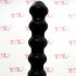 Sonda dilatatore uretra flessibile in silicone nero con 21 rilievi stimolanti 24 x 1,2 cm. - 0