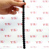 Sonda dilatatore uretra flessibile in silicone nero con 21 rilievi stimolanti 24 x 1,2 cm. - 5
