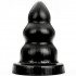 Cuneo anale gigante All Black progressivo multifaccia 20 x 10,5 cm. - 0