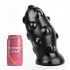 Fallo anale gigante nero 24 x 10,5 cm. - 0