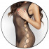 Tuta sexy a rete bianca con cerchi sui fianchi - Taglia unica elasticizzata (Tg.36-48) - 1