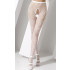 Collant sexy bianchi con ricamo a zig-zag - Taglia Unica Elasticizzata (Tg. 36-46) - 0