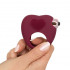 Anello Fallico Vibrante con Rilievi a Forma di Cuore - 2