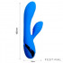 Vibratore Rabbit con Stimolatore Clitoride MARNA Blu USB 18,5 cm - 2