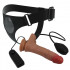 Imbragatura Strap On per Donna Con Dildo Realistico Eiaculante e Vibrazione Oher 19x4,3 cm - 5