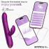 Vibratore Rabbit Perline in Movimento, Vibrazione e Pulsazione APP Ricaricabile USB - 5