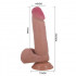 Dildo con Pelle Scorrevole 16 x 4,4 cm Mulatto - 7