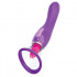 Vibratore Lecca e Succhia Clitoride, Vagina e Capezzoli 3 in 1 in Silicone Viola - 1