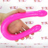 Dildo per Doppia Penetrazione in Puro Silicone Flessibile 43,8 x 3,5 cm. - 0