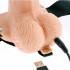StrapOn cavo vibrante color carne con telecomando wireless ricaricabile USB 16 x 4,5 cm. - 7