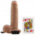 StrapOn cavo vibrante mulatto con telecomando wireless ricaricabile USB 17,5 x 4,5 cm. - 7