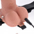 StrapOn cavo vibrante mulatto con telecomando wireless ricaricabile USB 17,5 x 4,5 cm. - 4