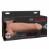 StrapOn cavo color carne eiaculante 22 x 5,4 cm. - 5