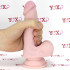 Fallo ultra realistico Triple Density King Cock color carne con ventosa e testicoli 17 x 3,8 cm. - 2