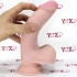 Fallo Triple Density King Cock color carne con testicoli 19 x 4,5 cm. - 1