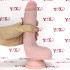 Fallo ultra realistico Triple Density King Cock color carne con ventosa e testicoli 21 x 5,3 cm. - 3