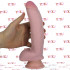 Fallo ultra realistico Triple Density King Cock con ventosa e testicoli 22,5 x 5 cm. - 4