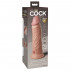 KCE 8 - Vibratore Realistico in Silicone Dual Density 22 x 5,4 cm. Color Carne - 7