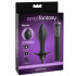 Cuneo Anale Gonfiabile Vibrante in Silicone 13 x 3 - 5,1 cm. Nero Automatico Ricaricabile - 4