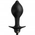 Cuneo Anale Gonfiabile Vibrante in Silicone 13 x 3 - 5,1 cm. Nero Automatico Ricaricabile - 2