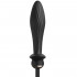 Cuneo Anale Gonfiabile Vibrante in Silicone 13 x 3 - 5,1 cm. Nero Automatico Ricaricabile - 1