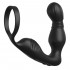Ass-Gasm Pro - Cuneo Anale Vibrante con Anello Fallico in Silicone 13 x 3,3 cm. Nero Ricaricabile - 1