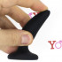 Cuneo Anale in Puro Silicone Nero con Emoji ILY 8,5 x 2 cm. - 3