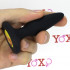 Cuneo Anale in Puro Silicone Nero con Emoji ILY 8,5 x 2 cm. - 0