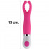 Stimolatore vibrante impermeabile Scorpion di Shequ in silicone rosa 15 x 2,5 cm. - 4