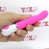 Vibratore punto G in silicone rosa 15 x 2,5 cm. - 0