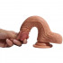 Fallo ultra realistico in silicone Dual Density color carne con ventosa 18 x 3,8 cm. - 1