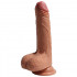 Fallo ultra realistico in silicone Dual Density color carne con ventosa 18 x 3,8 cm. - 2