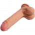 Fallo ultra realistico in silicone Dual Density color carne con ventosa 18 x 3,8 cm. - 4