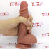 Fallo ultra realistico in silicone Dual Density color carne con ventosa 17,5 x 4,5 cm. Castiel - 4