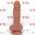 Fallo ultra realistico in silicone Dual Density color carne con ventosa 17,5 x 4,5 cm. Castiel - 3
