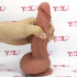 Fallo ultra realistico in silicone Dual Density color carne con ventosa 17,5 x 4,5 cm. Castiel - 6