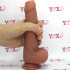 Fallo ultra realistico color carne che si scappella in silicone Dual Density 19 x 4 cm. - 1