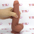 Fallo ultra realistico color carne che si scappella in silicone Dual Density 19 x 4 cm. - 5