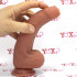 Fallo ultra realistico color carne che si scappella in silicone Dual Density 19 x 4 cm. - 3