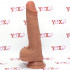 Fallo ultra realistico in silicone Dual Density color carne con ventosa 17,5 x 4 cm. Kevin - 2