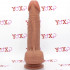 Fallo ultra realistico in silicone Dual Density color carne con ventosa 17,5 x 4 cm. Kevin - 1