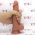Fallo ultra realistico in silicone Dual Density color carne con ventosa 17,5 x 4 cm. Kevin - 4