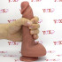 Fallo ultra realistico in silicone Dual Density color carne con ventosa 19,5 x 4,5 cm. Ercules - 4