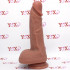 Fallo ultra realistico in silicone Dual Density color carne con ventosa 19,5 x 4,5 cm. Ercules - 2