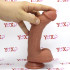 Fallo ultra realistico in silicone Dual Density color carne con ventosa 18,5 x 4 cm. Vitor - 2